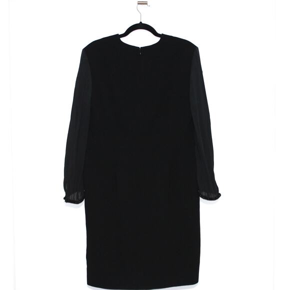 Badgley Mischka Dress Size 16 Black Mini Cocktail Dress - Picture 4 of 7